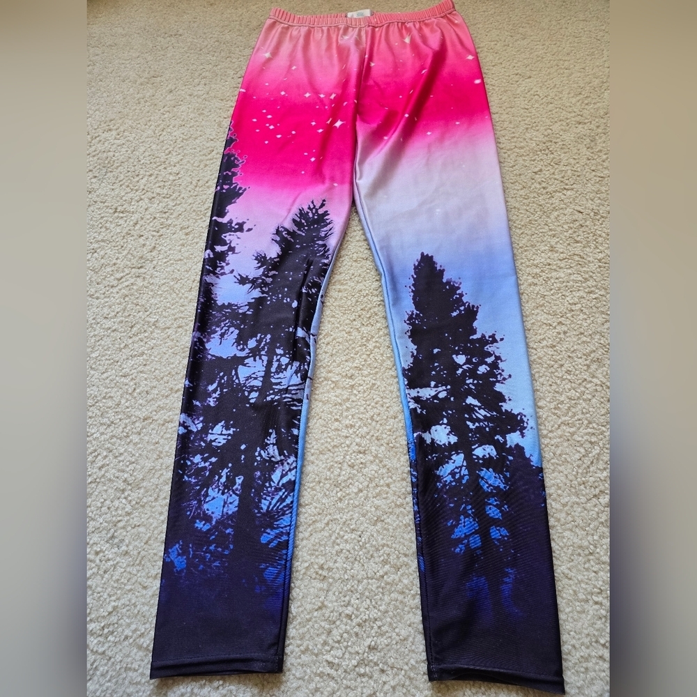 🌈Lotus Leggings Scenic Print High Rise Leggings